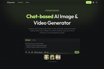 Chat-based AI Image Generator | Pixparkle