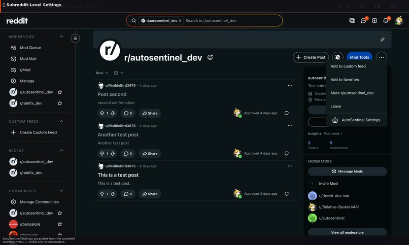 AutoSentinel – screenshot 1