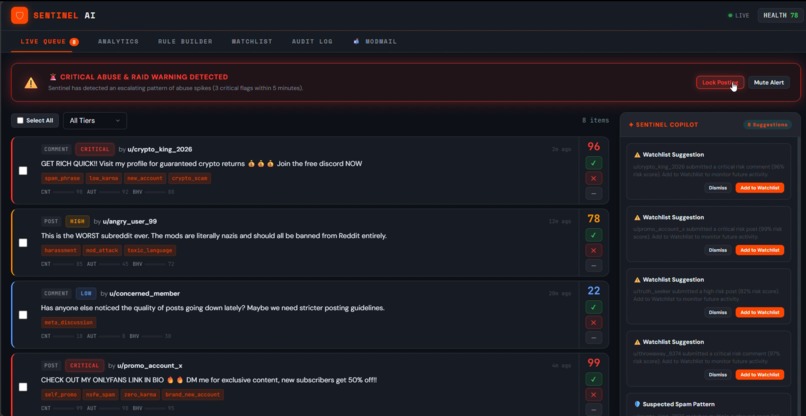 SENTINAL AI – screenshot 1