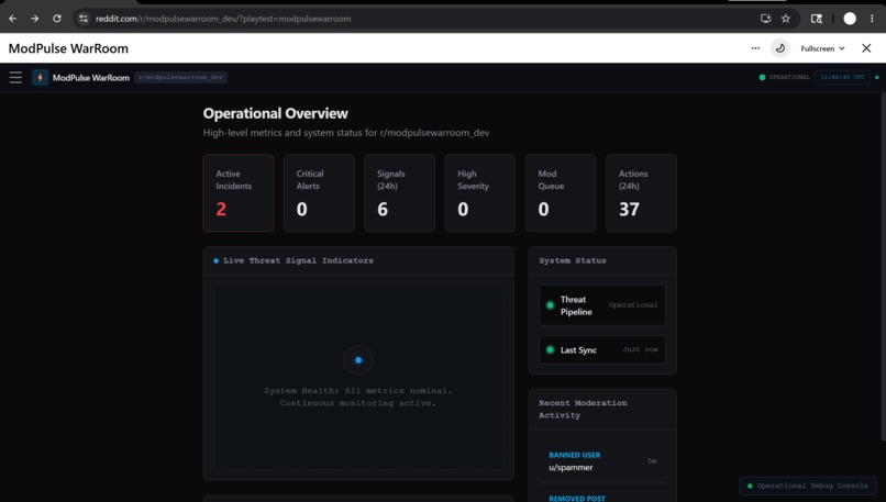 ModPulse WarRoom – screenshot 1