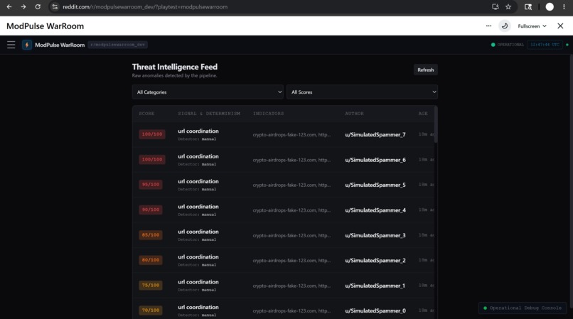ModPulse WarRoom – screenshot 3