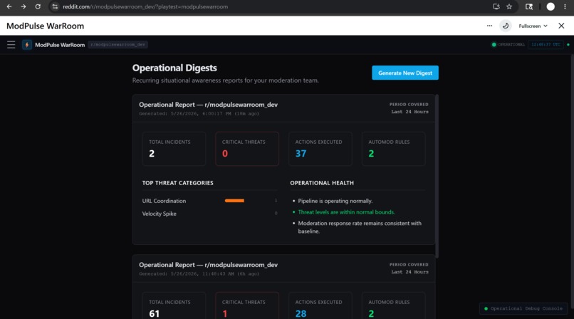 ModPulse WarRoom – screenshot 5