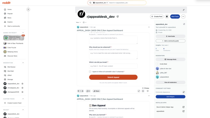 Appeal Desk – screenshot 1