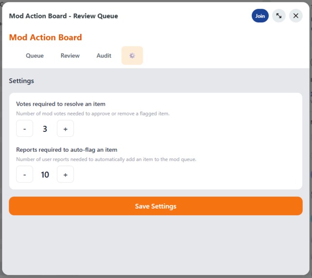 Mod Action Board – screenshot 1