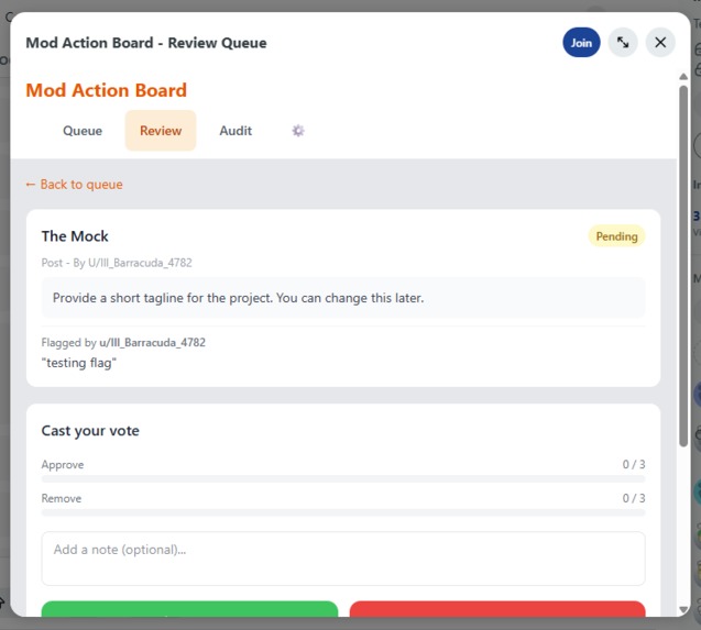 Mod Action Board – screenshot 3