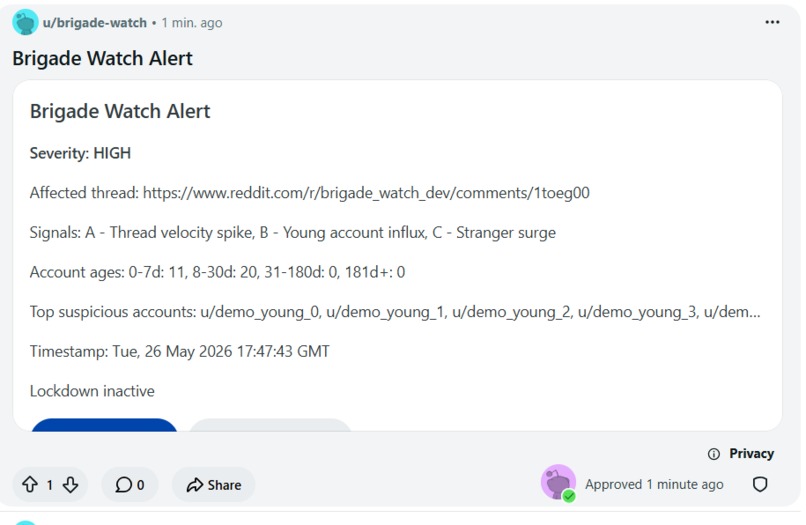 Brigade Watch – screenshot 1