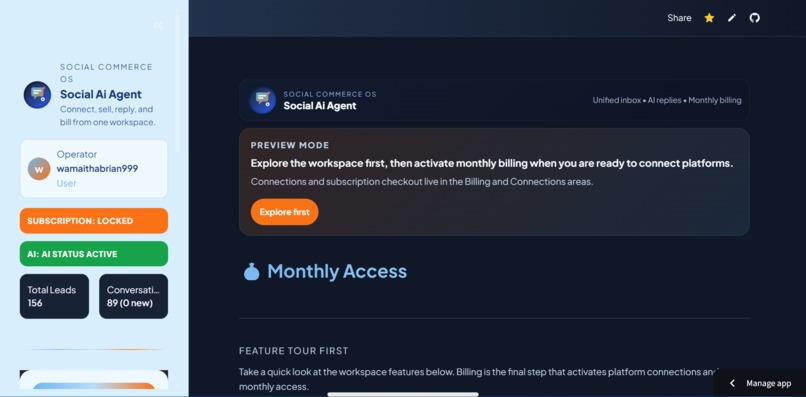 Social Ai Agent – screenshot 2