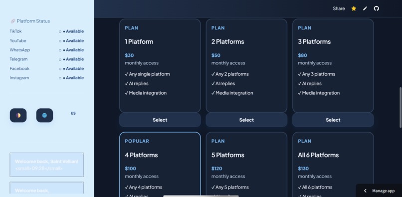 Social Ai Agent – screenshot 3