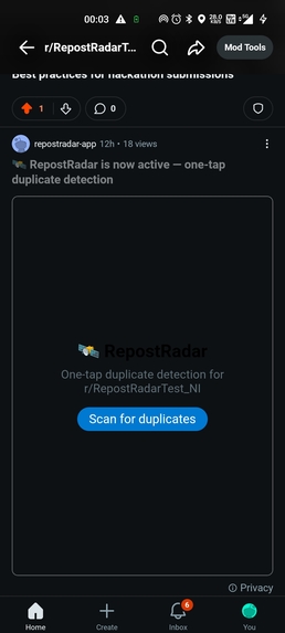Repost Radar – screenshot 1