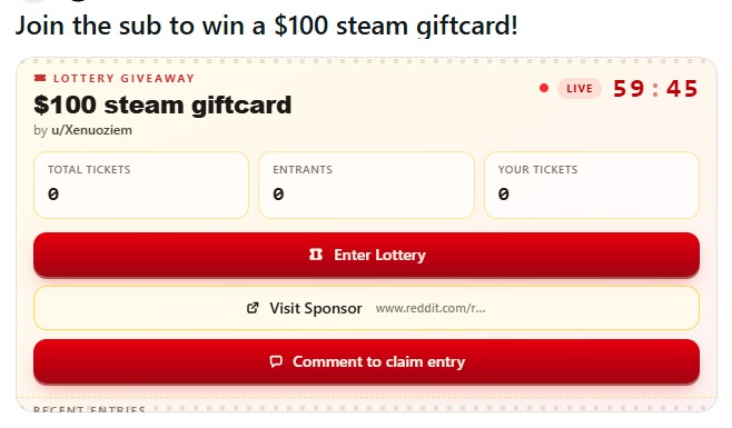 Giveaway app – screenshot 1