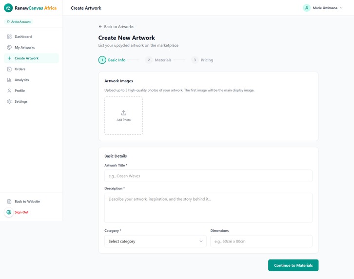 RenewCanvas Africa – screenshot 1