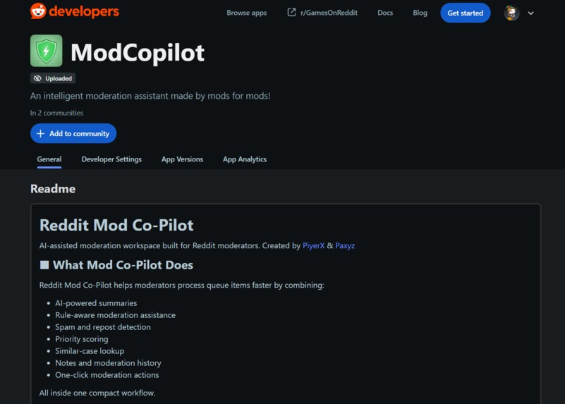 Reddit Mod Copilot – screenshot 4