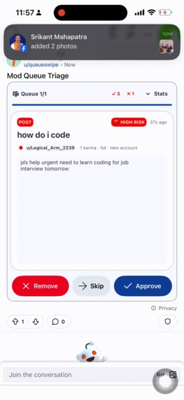 QueueSwipe – screenshot 3
