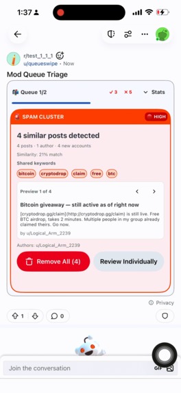 QueueSwipe – screenshot 4