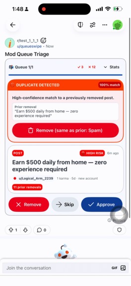 QueueSwipe – screenshot 5