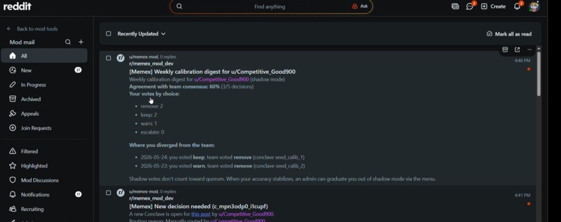 Memex: institutional memory for mod teams – screenshot 5