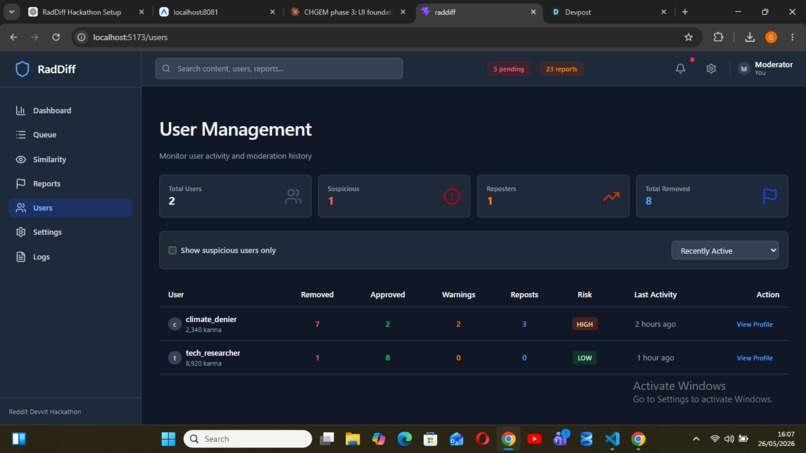 raddiff – screenshot 2