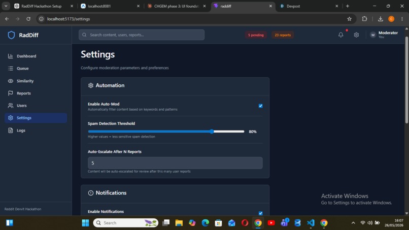 raddiff – screenshot 4