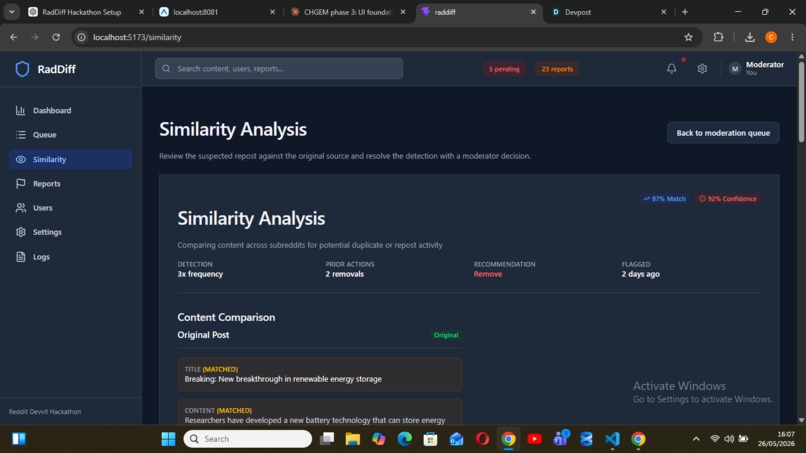 raddiff – screenshot 5