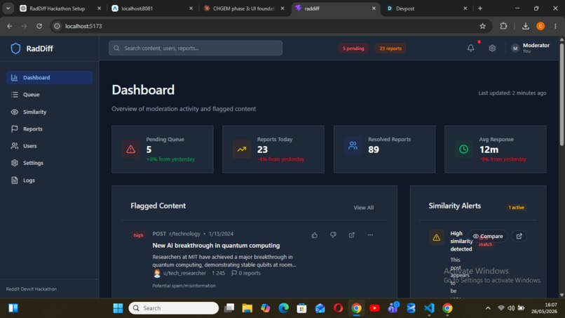 raddiff – screenshot 7