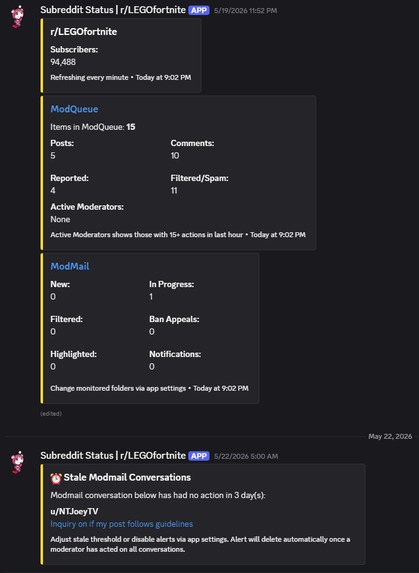 Subreddit Status – screenshot 3