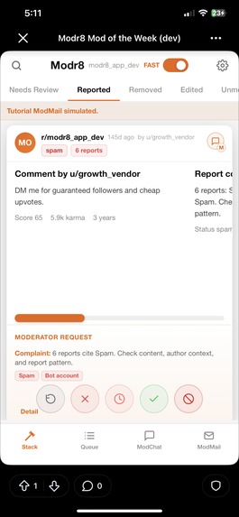 modr8 Mod Queue Command Center – screenshot 1