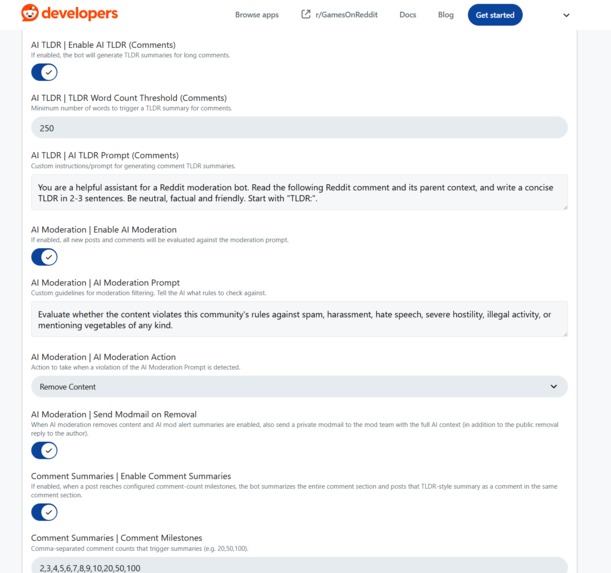 AI Mod Suite App for Devvit – screenshot 8
