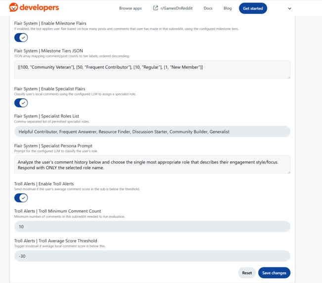 AI Mod Suite App for Devvit – screenshot 10