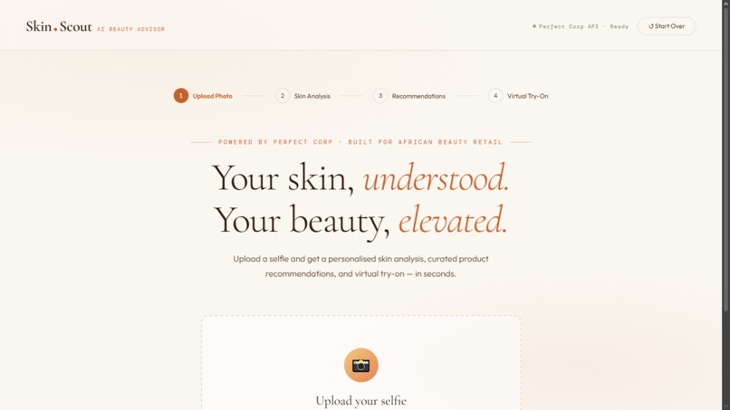 SkinScout - AI Skincare Advisor for African Beauty Retail – screenshot 1