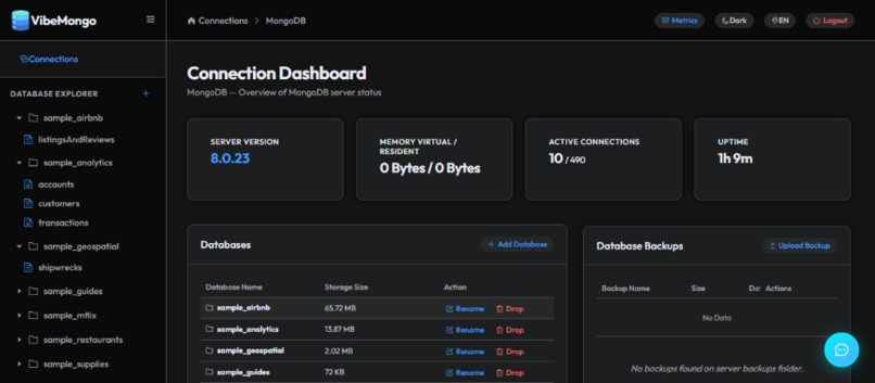 VibeMongo Admin - MongoDB Track – screenshot 5