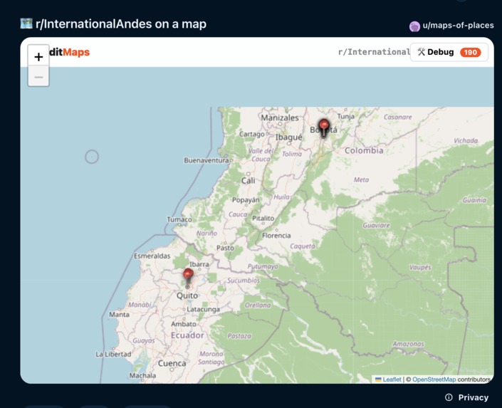 Reddit Maps – screenshot 1
