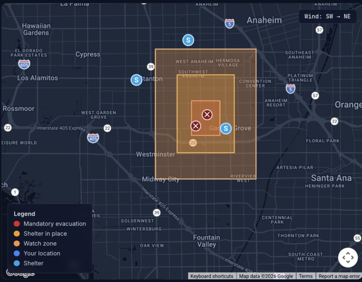 HazAlert – screenshot 2