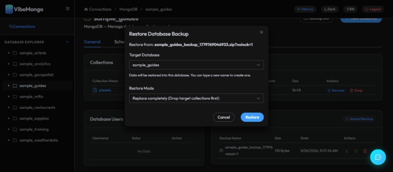 VibeMongo Admin - MongoDB Track – screenshot 37