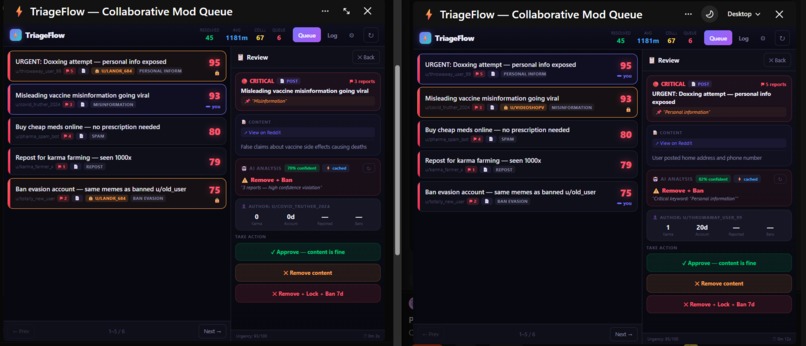 TriageFlow — Collaborative Mod Queue – screenshot 7