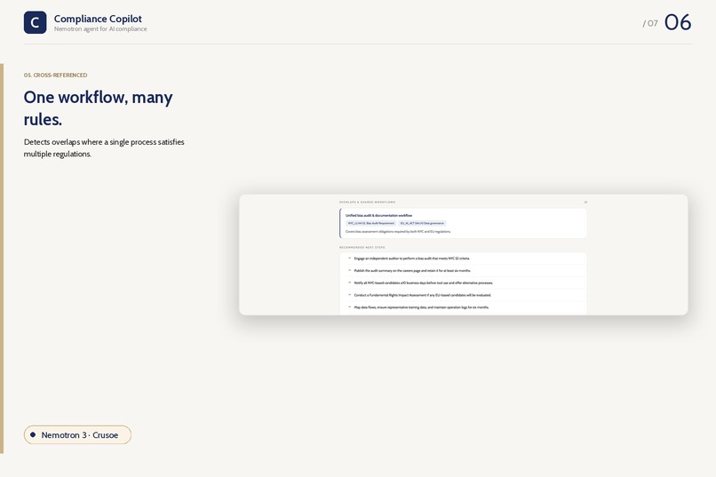 Compliance Copilot - Nemotron agent for AI compliance – screenshot 6