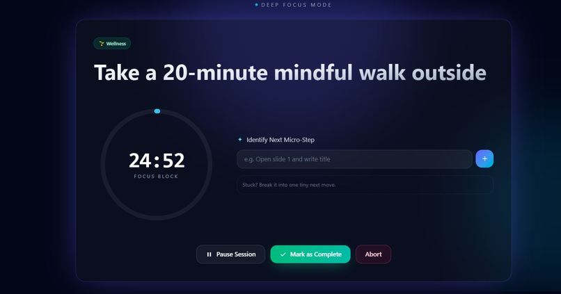 FlowCompass — Smart Productivity Dashboard – screenshot 1