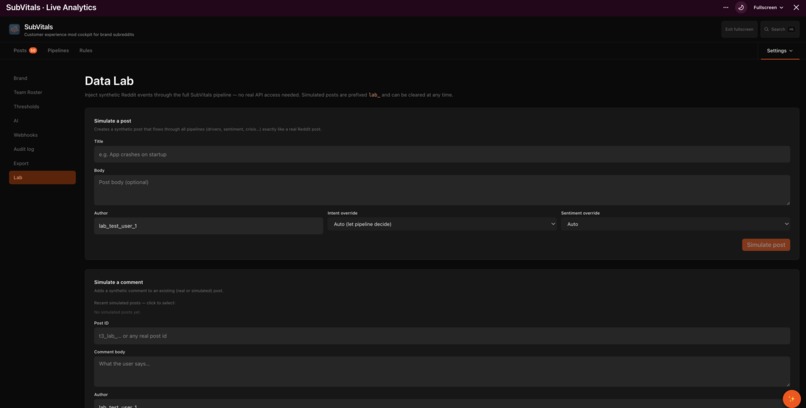 SubVitals – screenshot 1