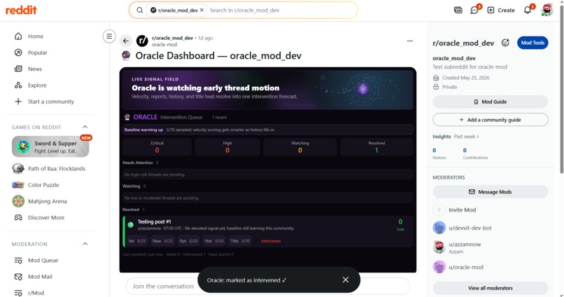 Oracle – screenshot 2