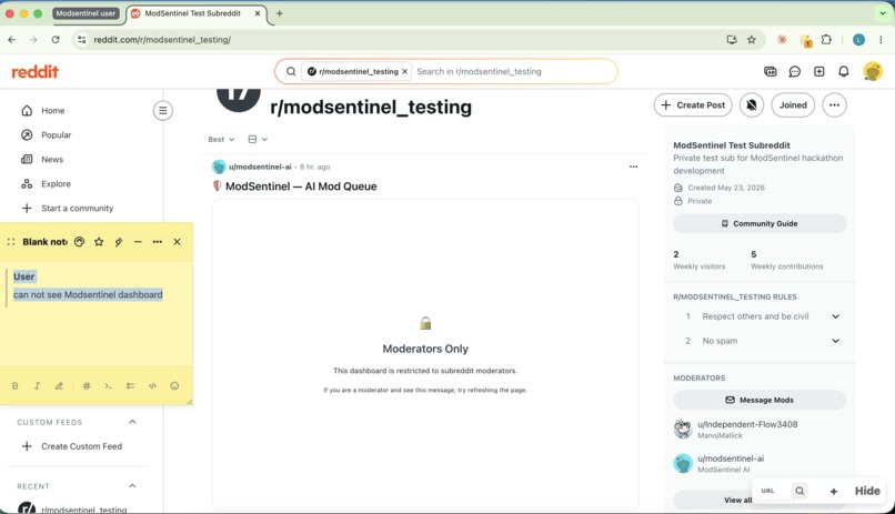 ModSentinel — AI Mod Queue Intelligence – screenshot 3