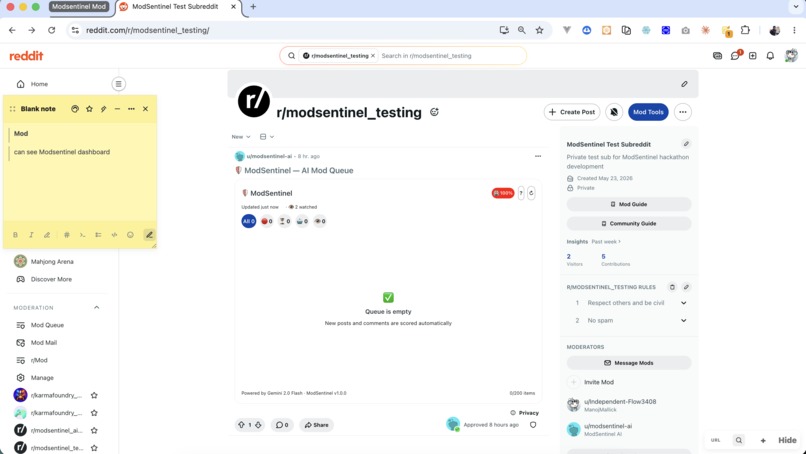 ModSentinel — AI Mod Queue Intelligence – screenshot 5