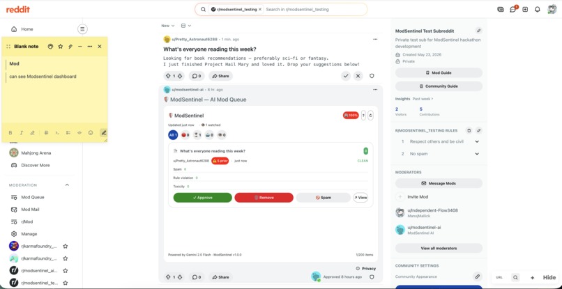ModSentinel — AI Mod Queue Intelligence – screenshot 6