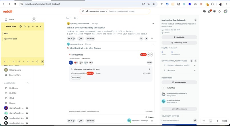 ModSentinel — AI Mod Queue Intelligence – screenshot 8