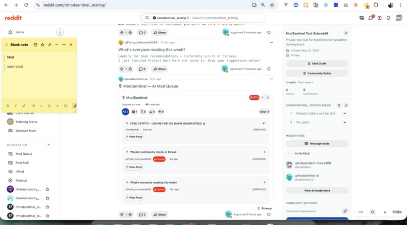 ModSentinel — AI Mod Queue Intelligence – screenshot 9