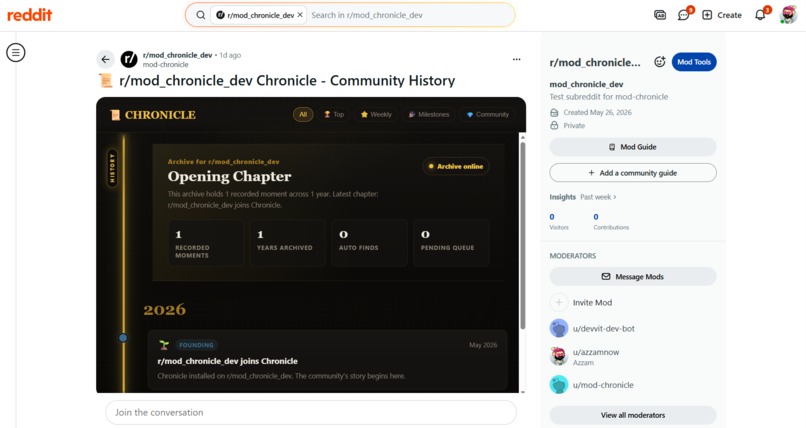 Chronicle – screenshot 1