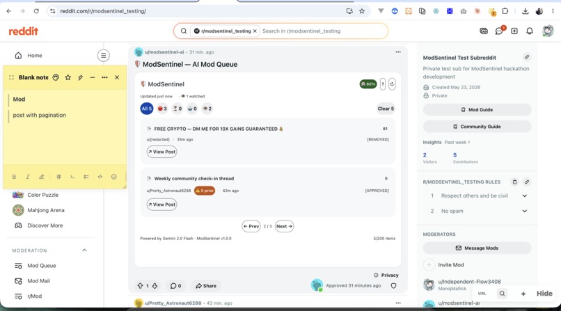 ModSentinel — AI Mod Queue Intelligence – screenshot 12
