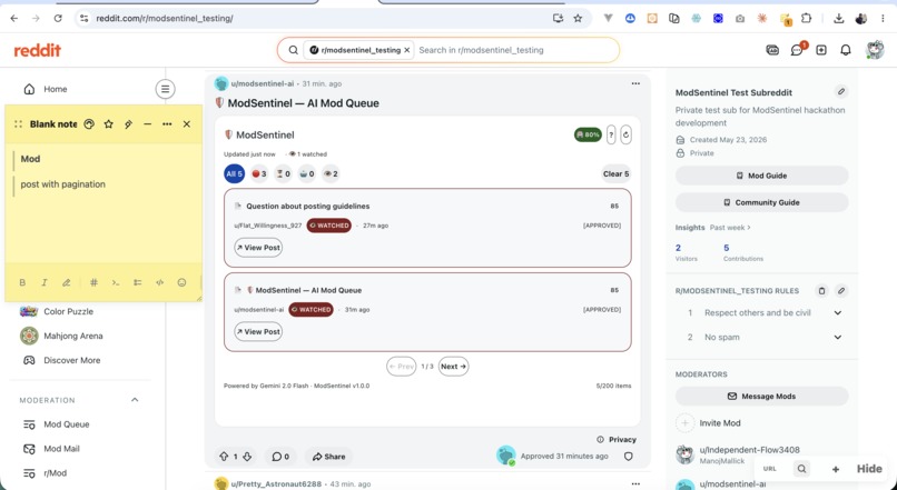 ModSentinel — AI Mod Queue Intelligence – screenshot 13
