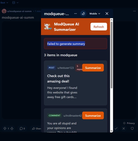 Mod_AI_Summary – screenshot 1