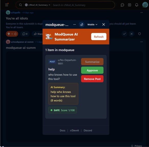 Mod_AI_Summary – screenshot 3