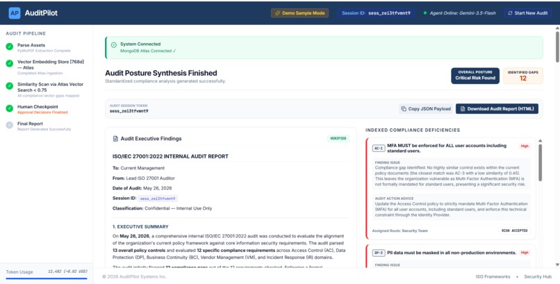 AuditPilot — Agentic Compliance Audit Workflow – screenshot 4