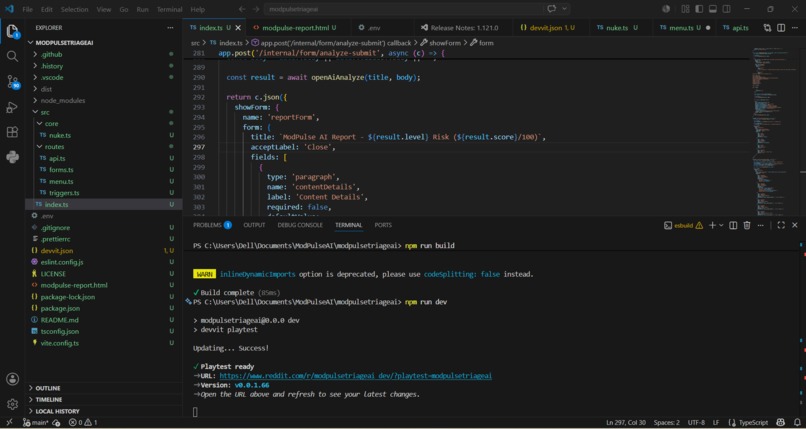 ModPulse AI – screenshot 2